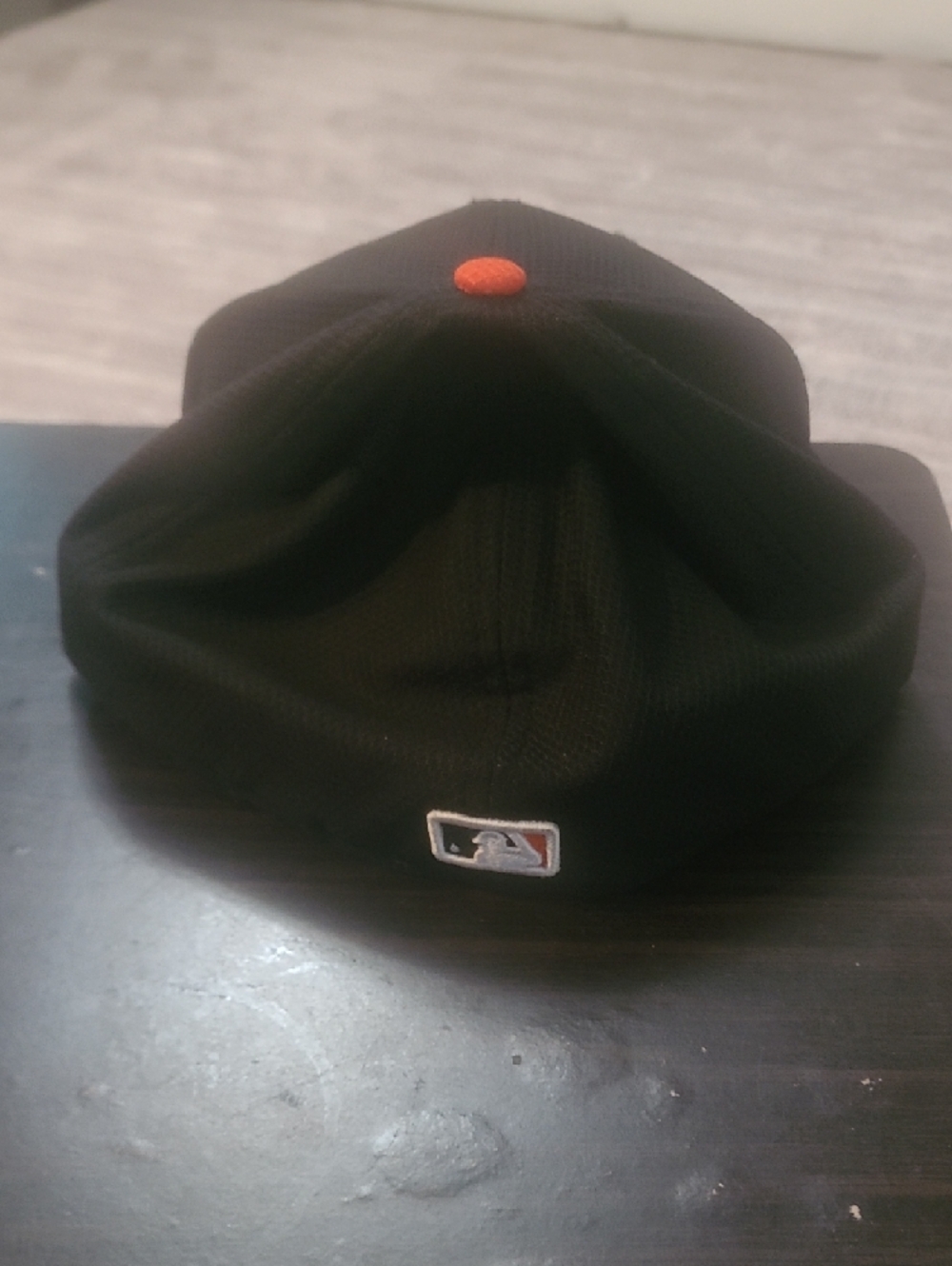 New Era Miami Marlins Black and Orange Fitted 59FIFTY Hat - Picture 3 of 4